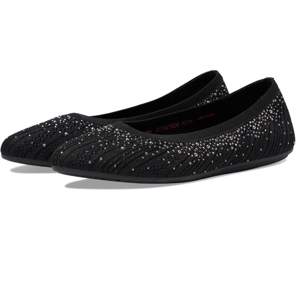 Skechers Black Flats with Classic Design
